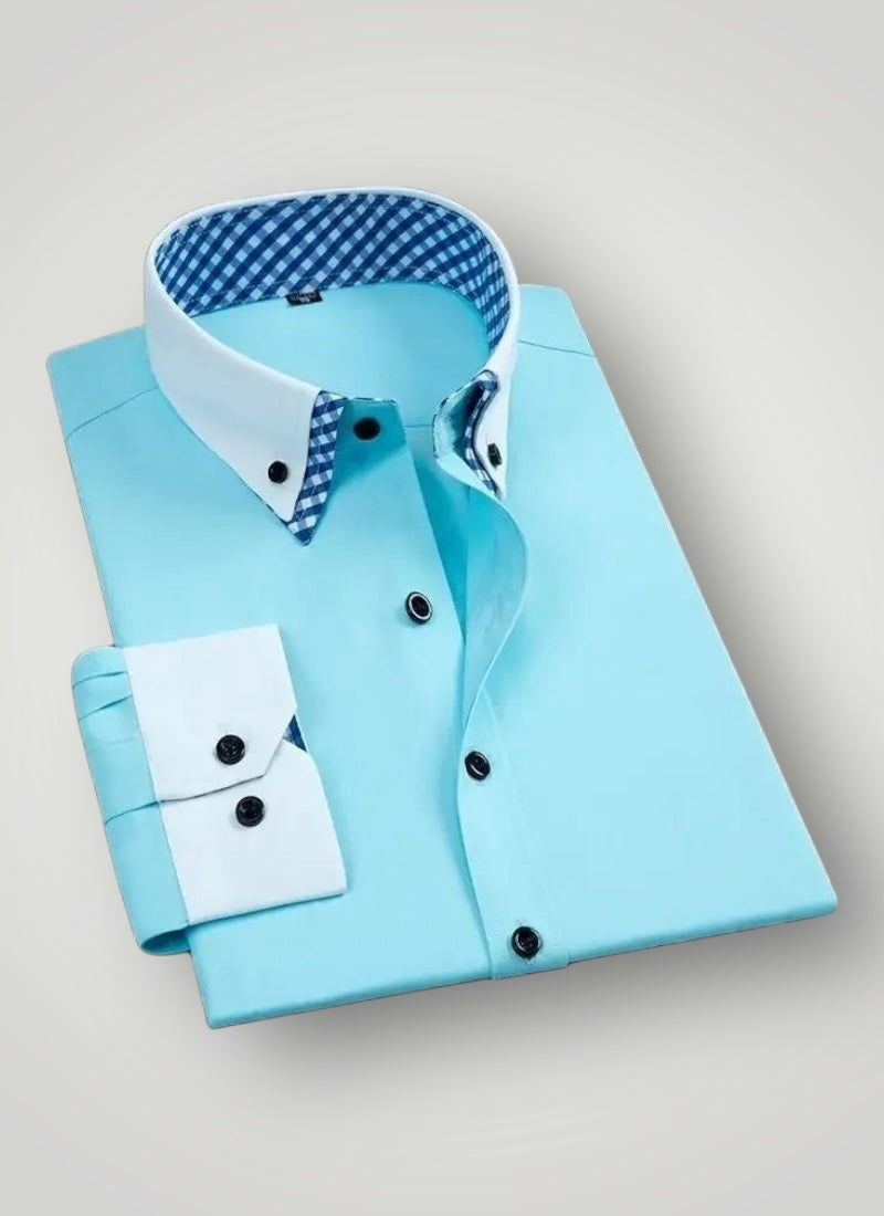Men's Non-Iron Double Layer Dress Shirt