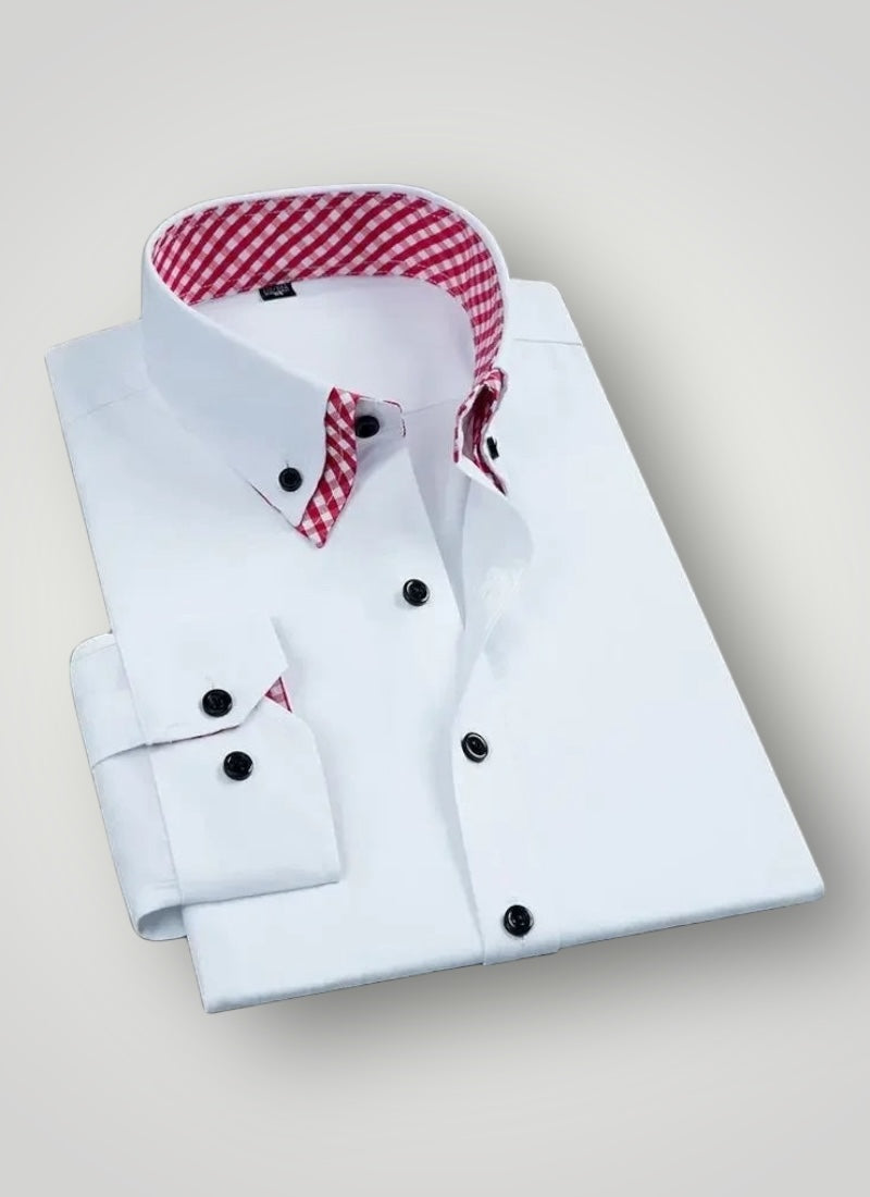 Men's Non-Iron Double Layer Dress Shirt