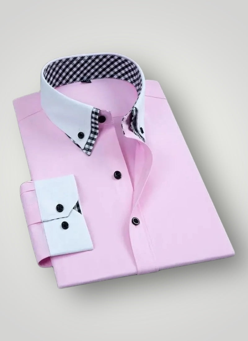 Men's Non-Iron Double Layer Dress Shirt