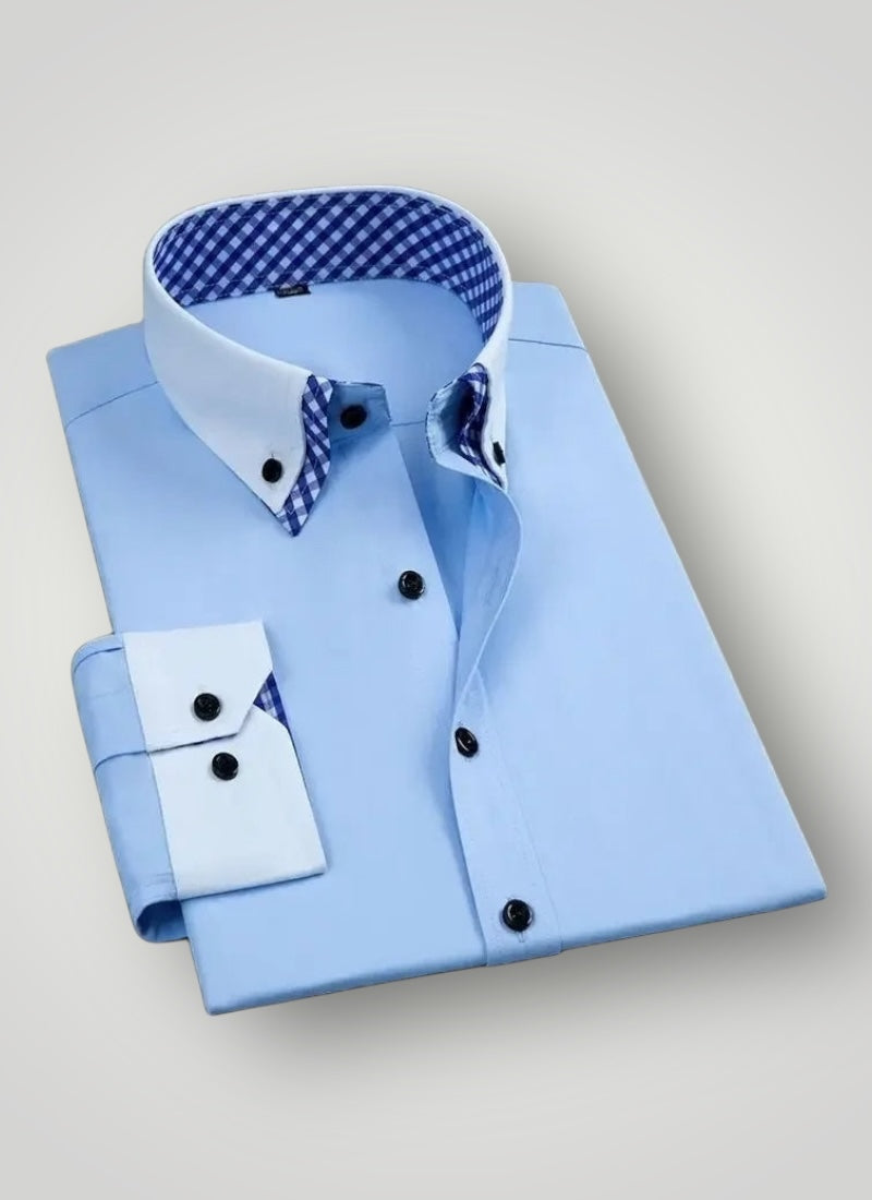 Men's Non-Iron Double Layer Dress Shirt