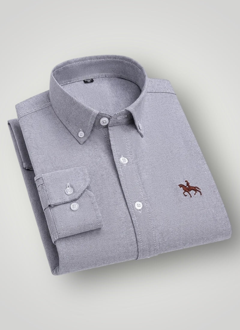 Oxford Cotton Long Sleeve Dress Shirt