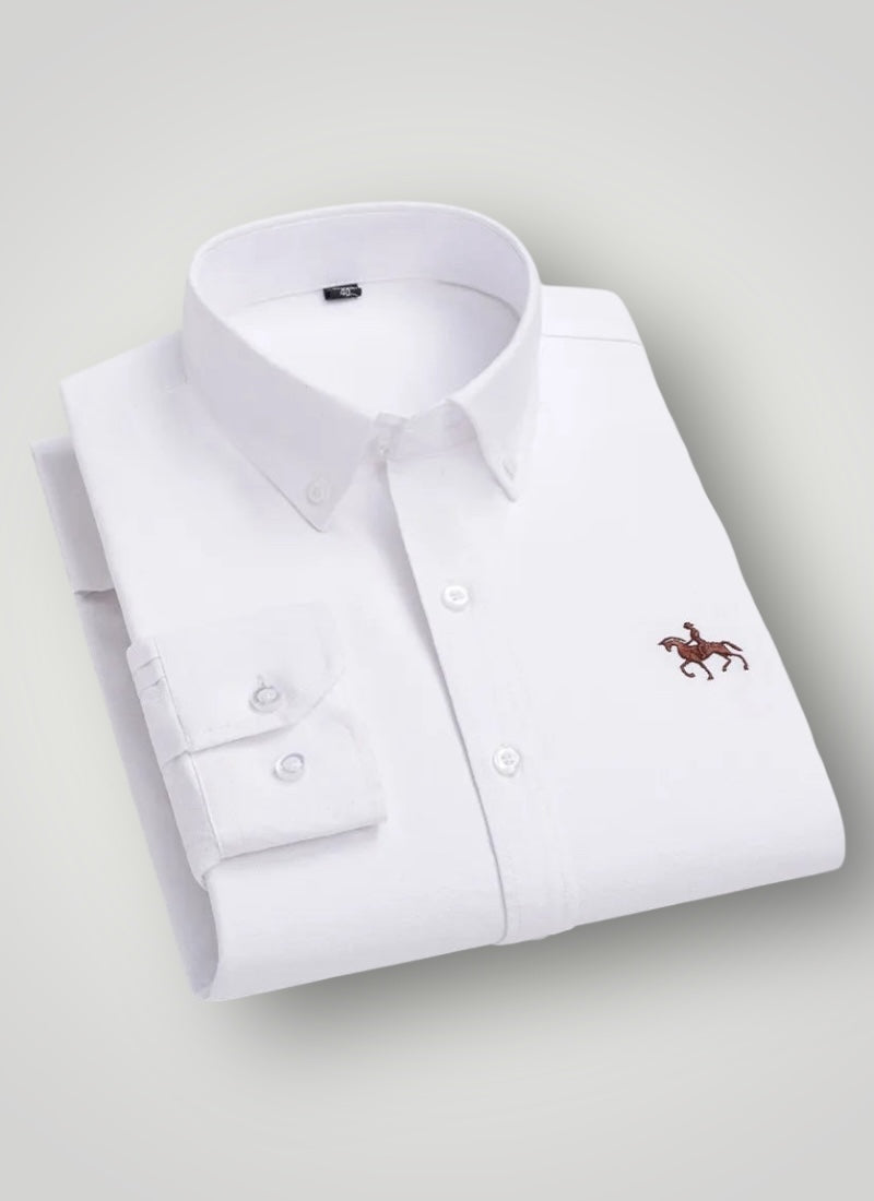 Oxford Cotton Long Sleeve Dress Shirt