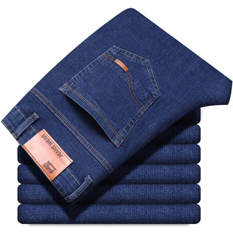Men's Slim Fit Stretch Denim Trousers