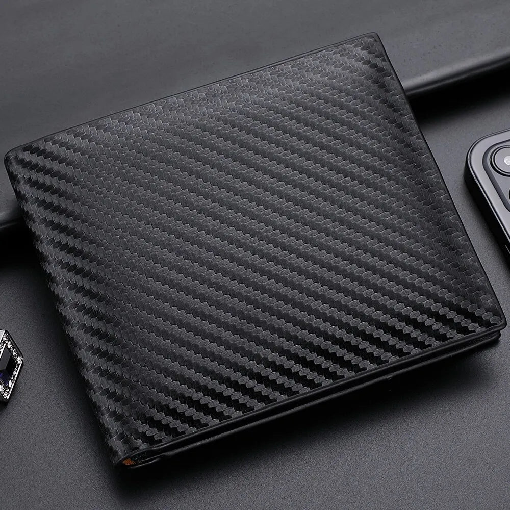 Wallet Carbon Fiber Zipper
