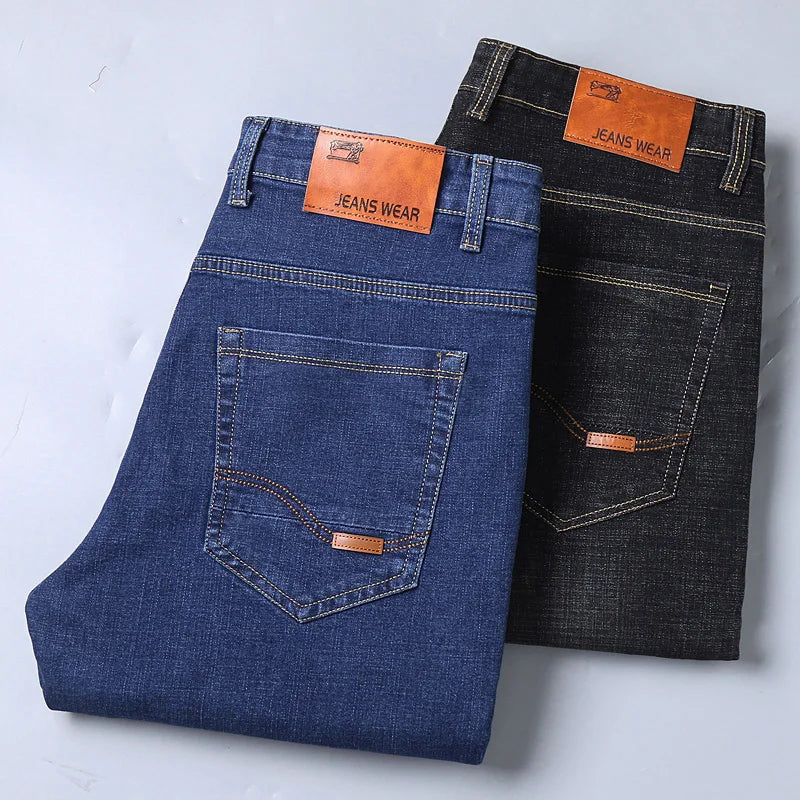 Men's Slim Fit Stretch Denim Trousers