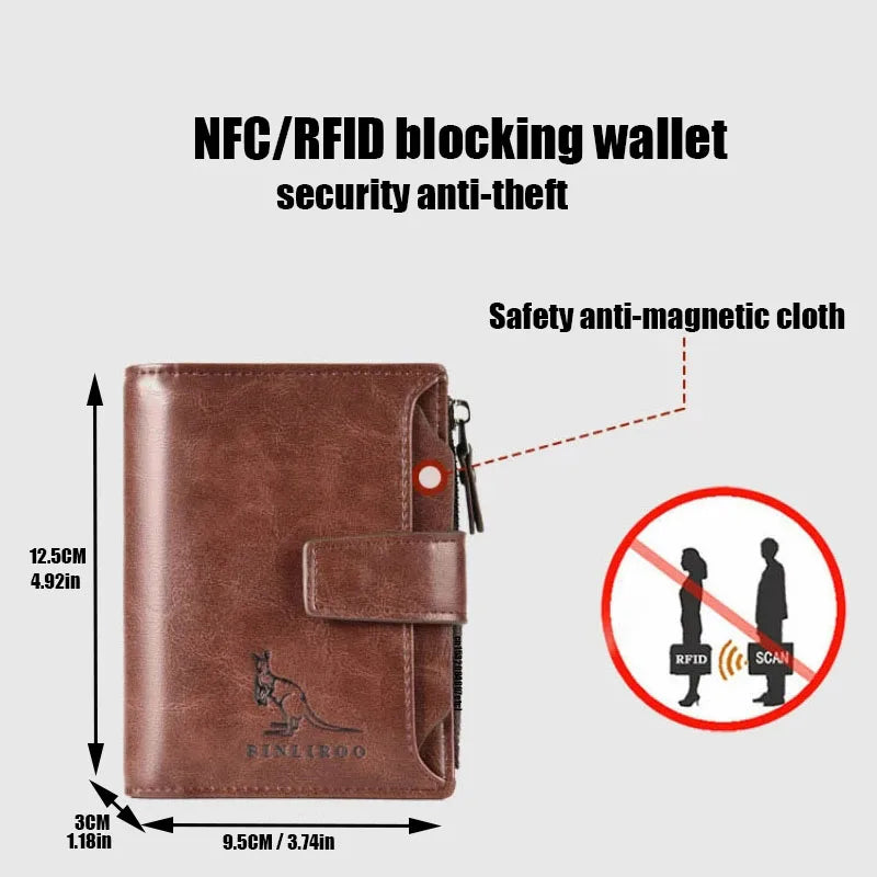 Wallet Luxury RFID Zipper