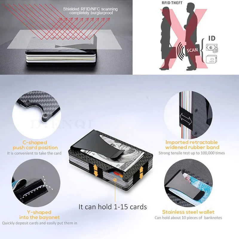 Wallet Slim RFID Money Clip