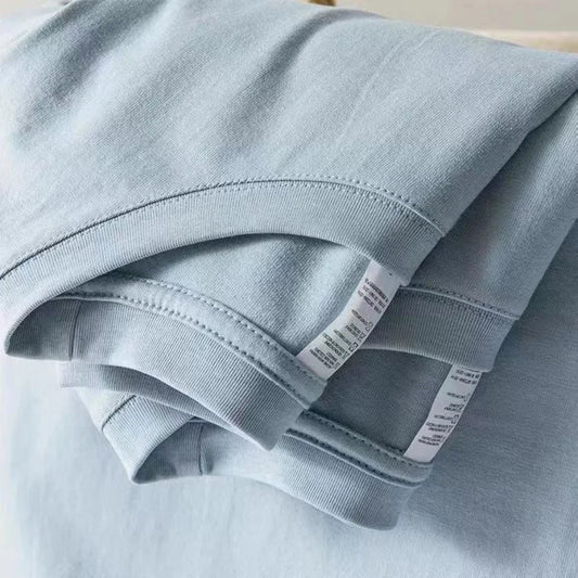 T-shirt Solid Korean Unisex