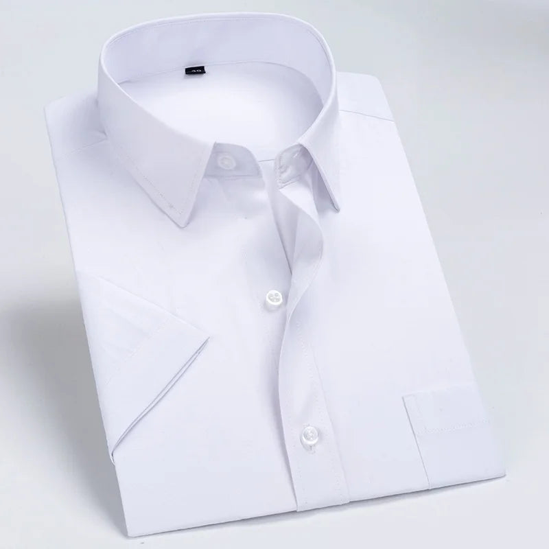 Essential White T-shirt – Short Sleeve Dress Shirt