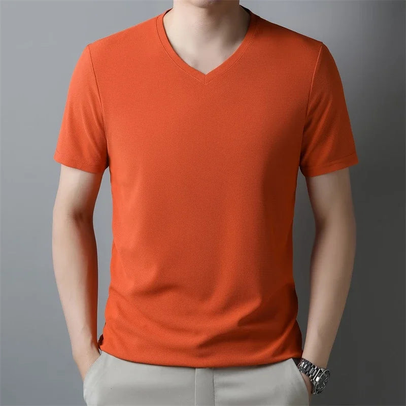 T-shirt Waffle V-Neck