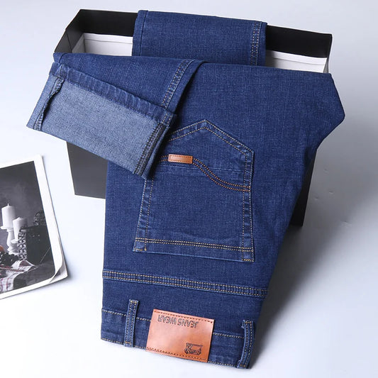 Men's Slim Fit Stretch Denim Trousers