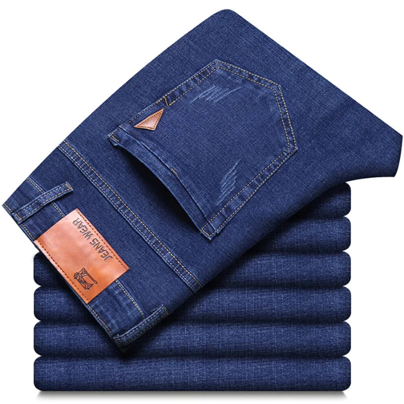 Men's Slim Fit Stretch Denim Trousers