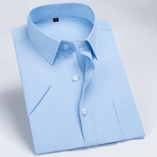 Essential White T-shirt – Short Sleeve Dress Shirt