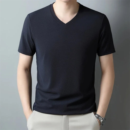 T-shirt Waffle V-Neck