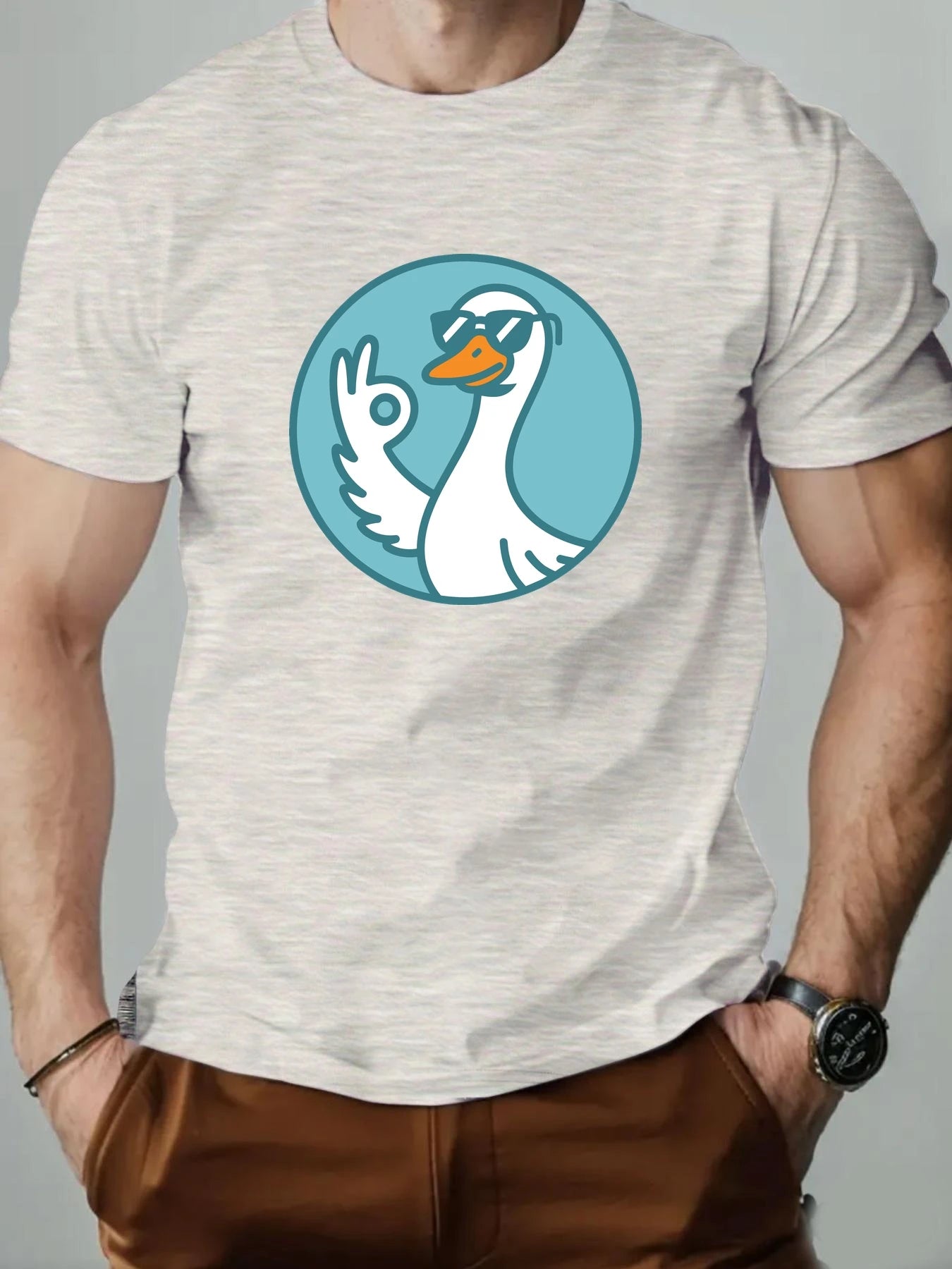 Duck Gesture Graphic T-shirt