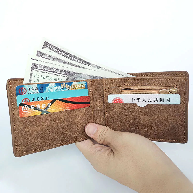 Wallet Retro Slim Zipper
