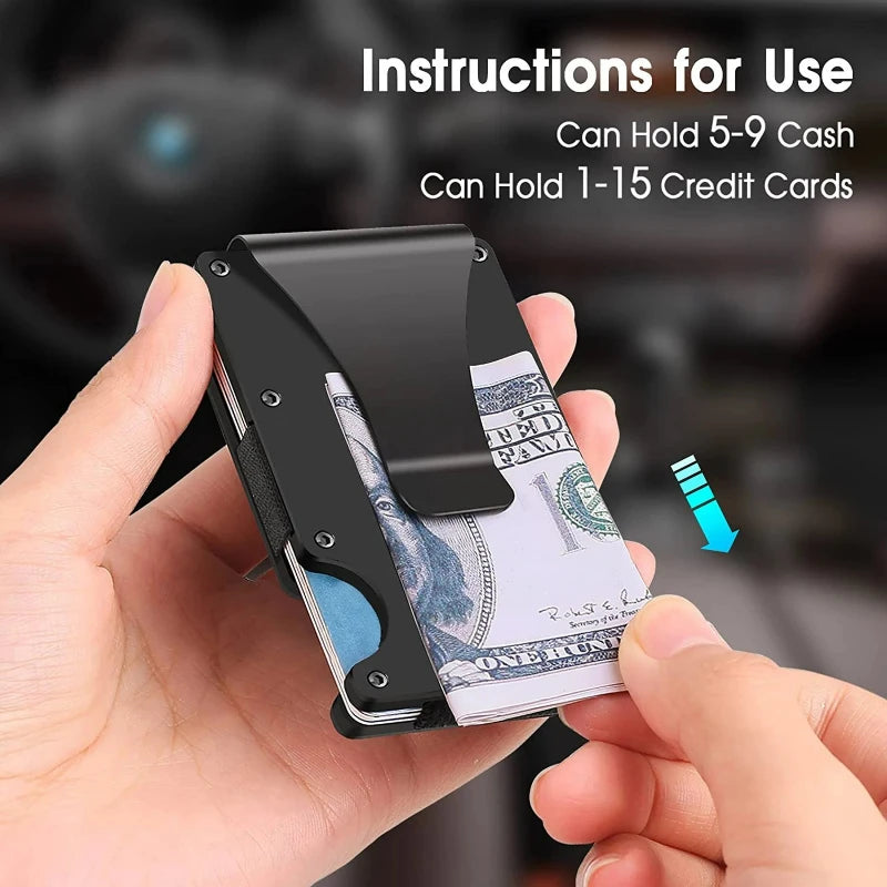 Wallet Slim RFID Money Clip