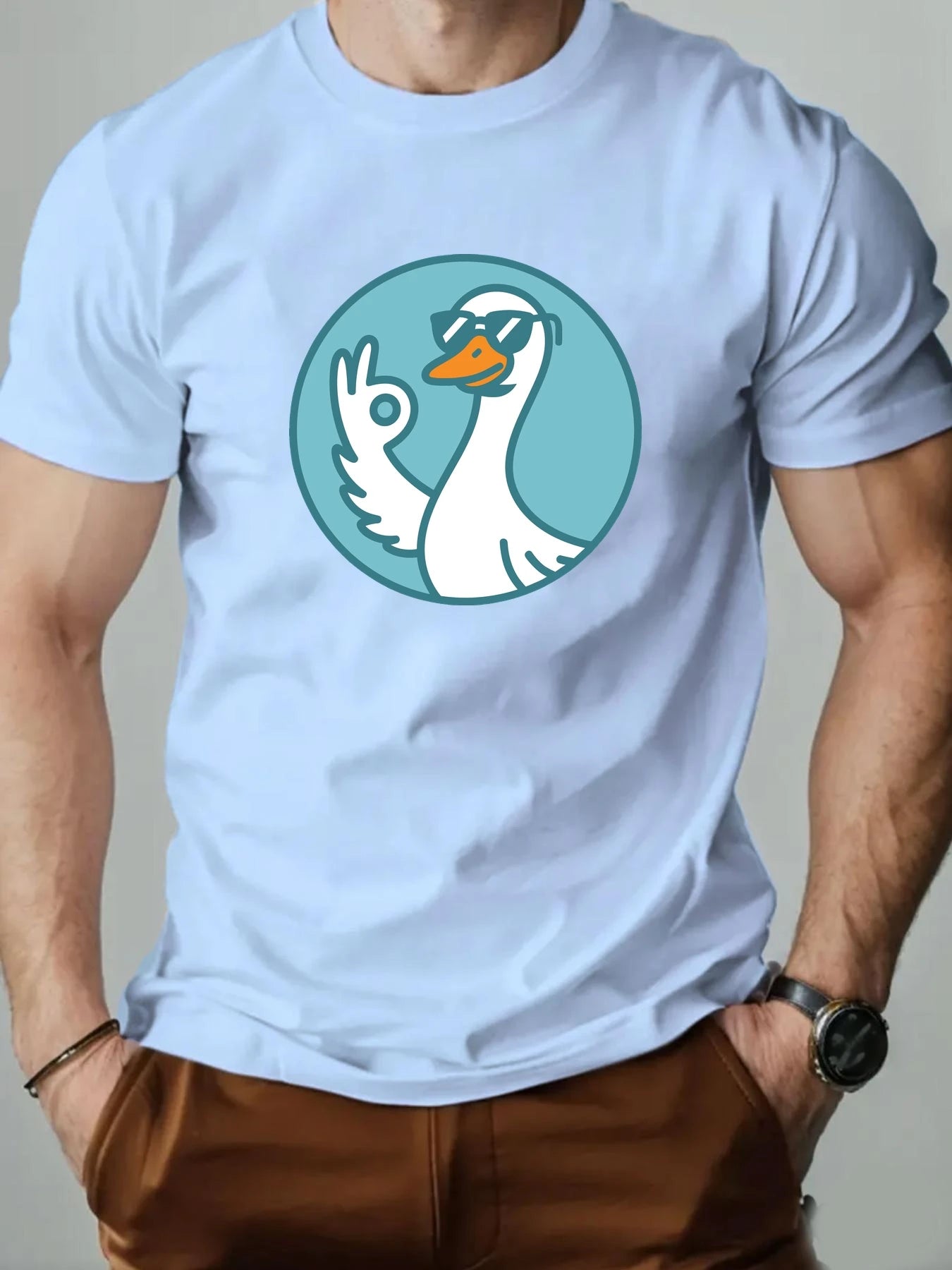 Duck Gesture Graphic T-shirt
