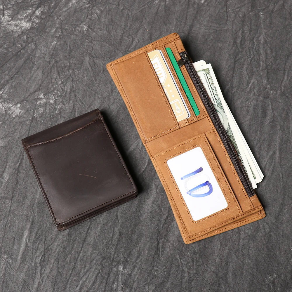 Wallet LUOKIR Crazy Horse Leather