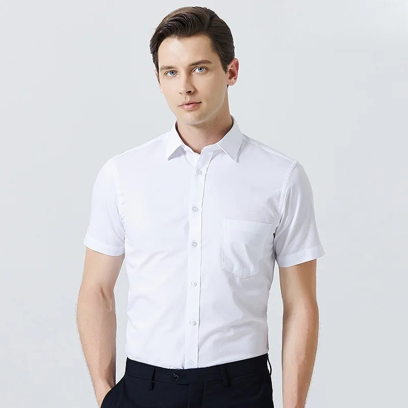 Essential White T-shirt – Short Sleeve Dress Shirt