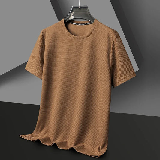 T-shirt Waffle Round Neck