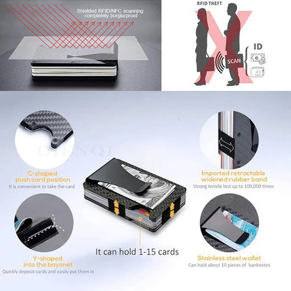Wallet Slim RFID Money Clip