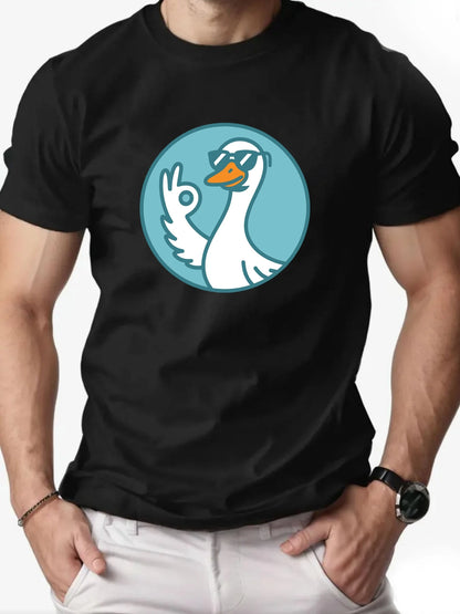Duck Gesture Graphic T-shirt
