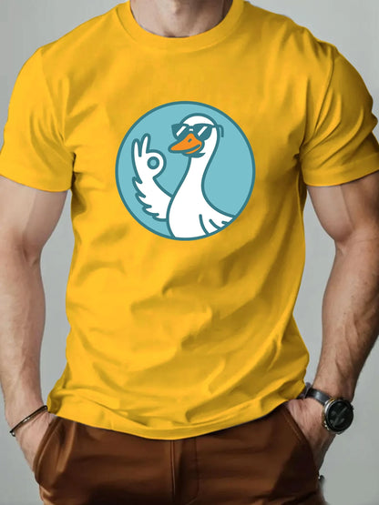 Duck Gesture Graphic T-shirt