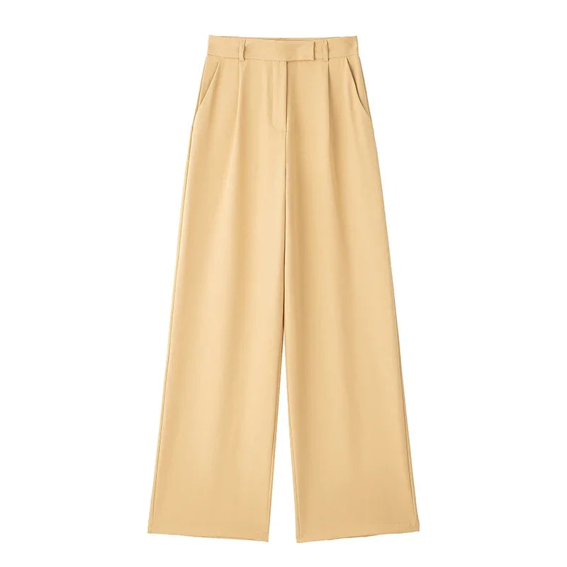 High-Waist Tailored Trousers