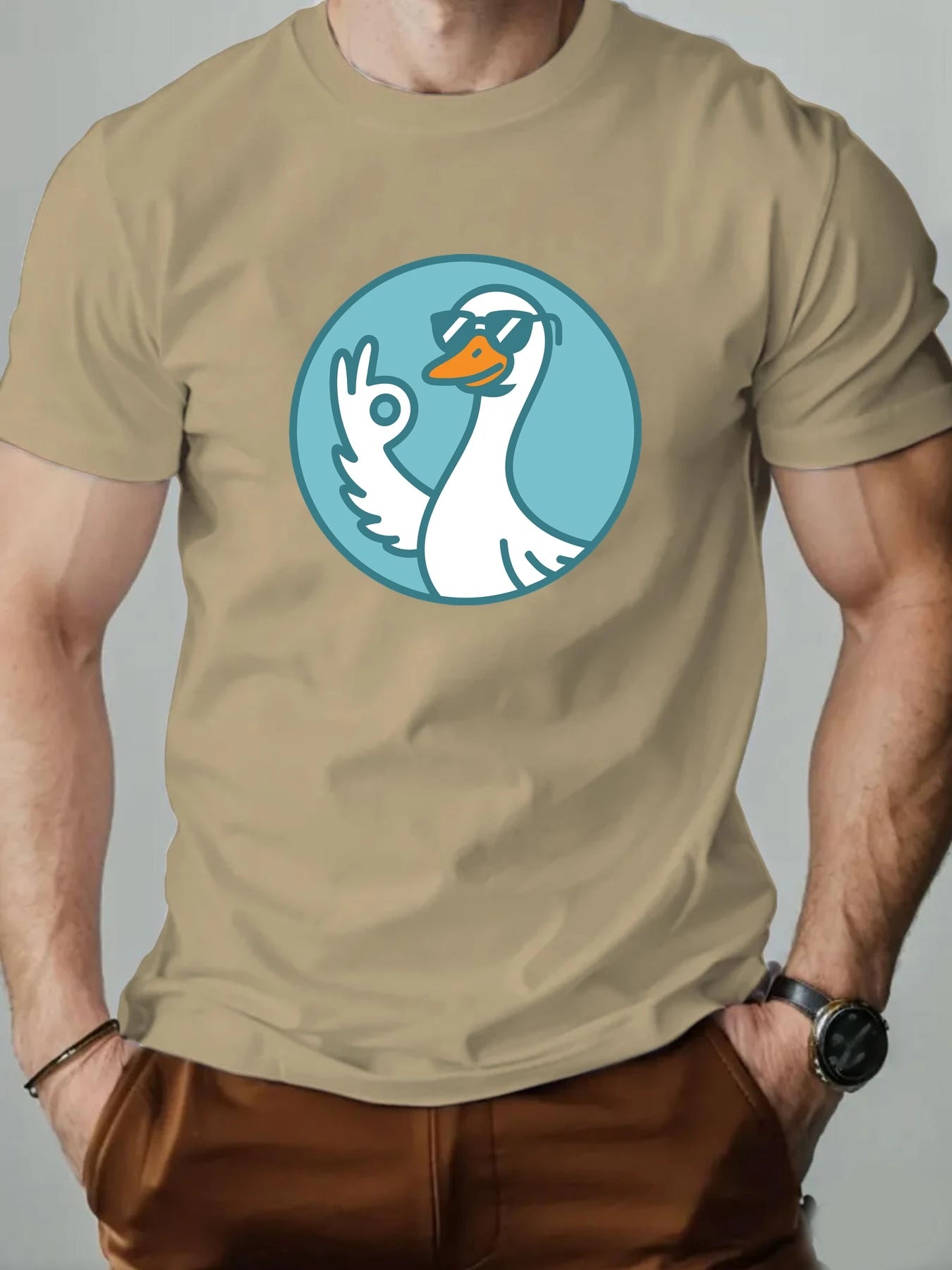Duck Gesture Graphic T-shirt