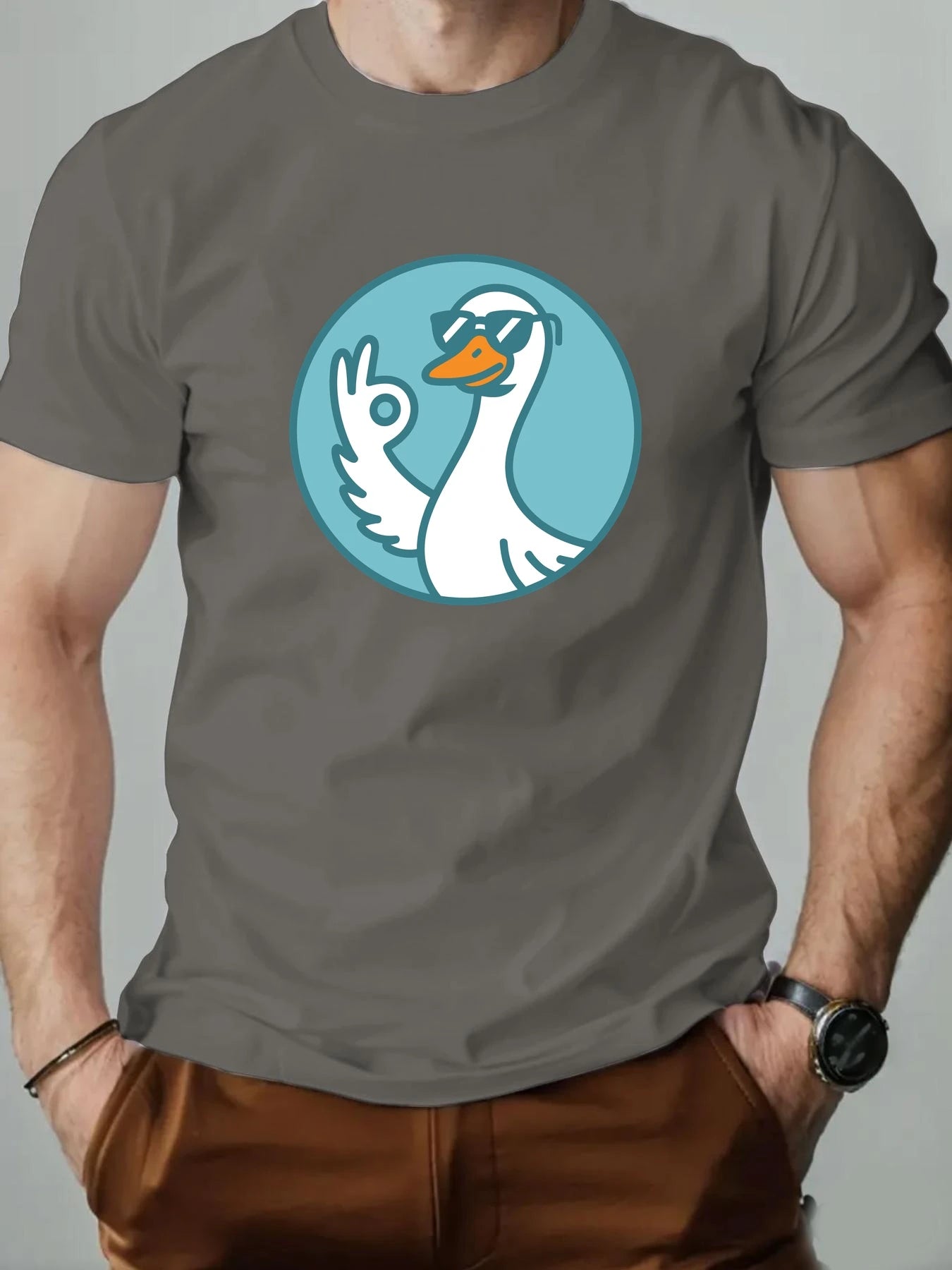 Duck Gesture Graphic T-shirt