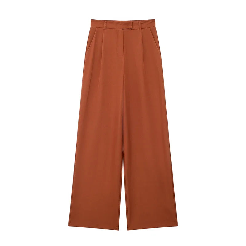 High-Waist Tailored Trousers
