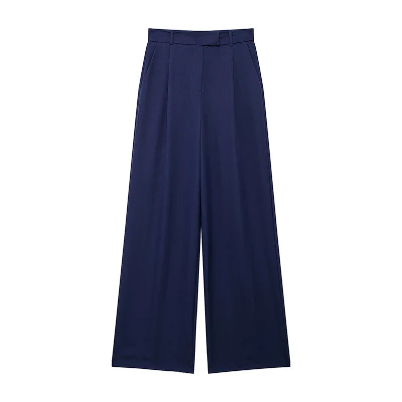High-Waist Tailored Trousers