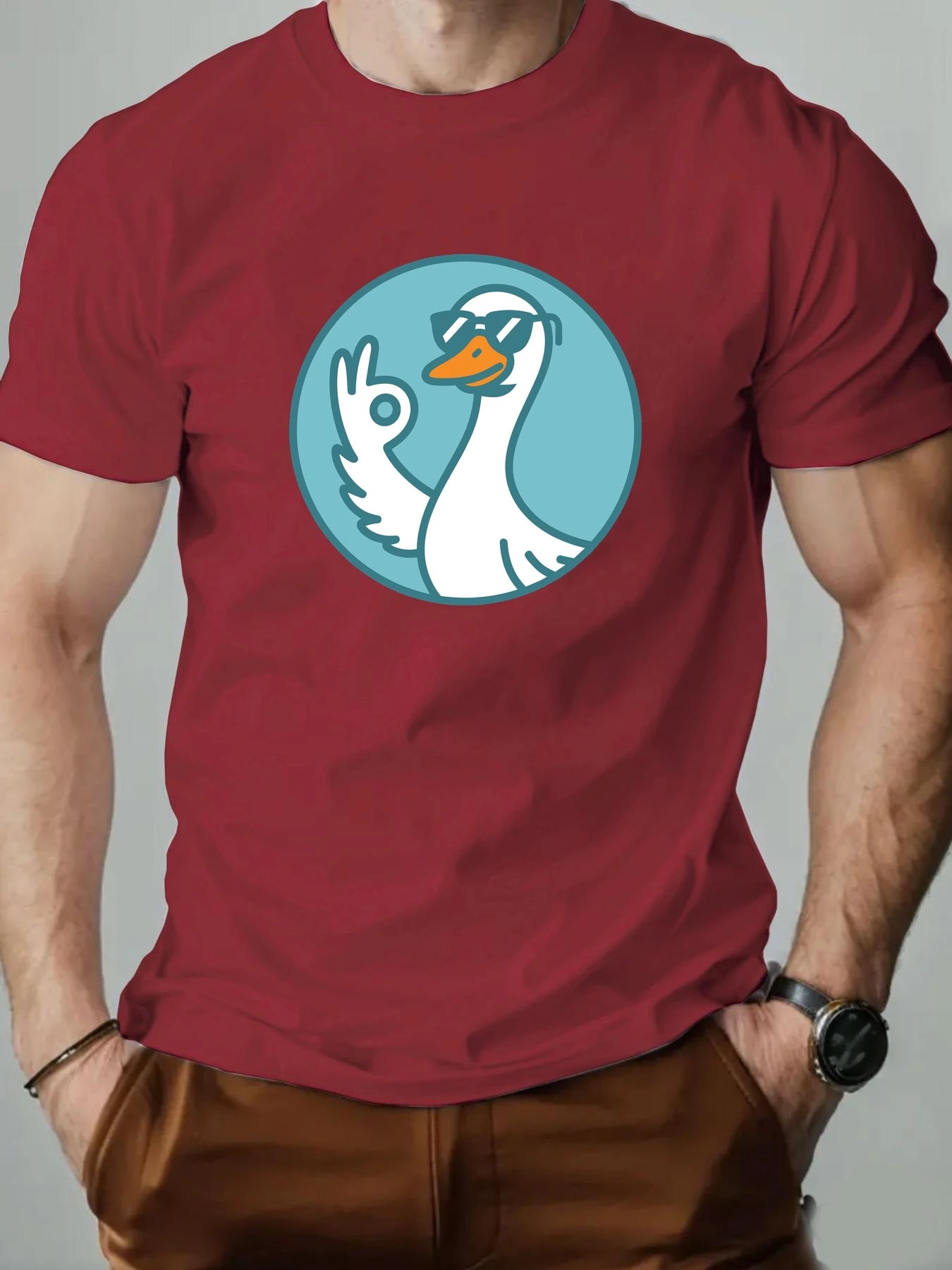Duck Gesture Graphic T-shirt