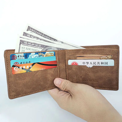 Wallet Retro Slim Zipper