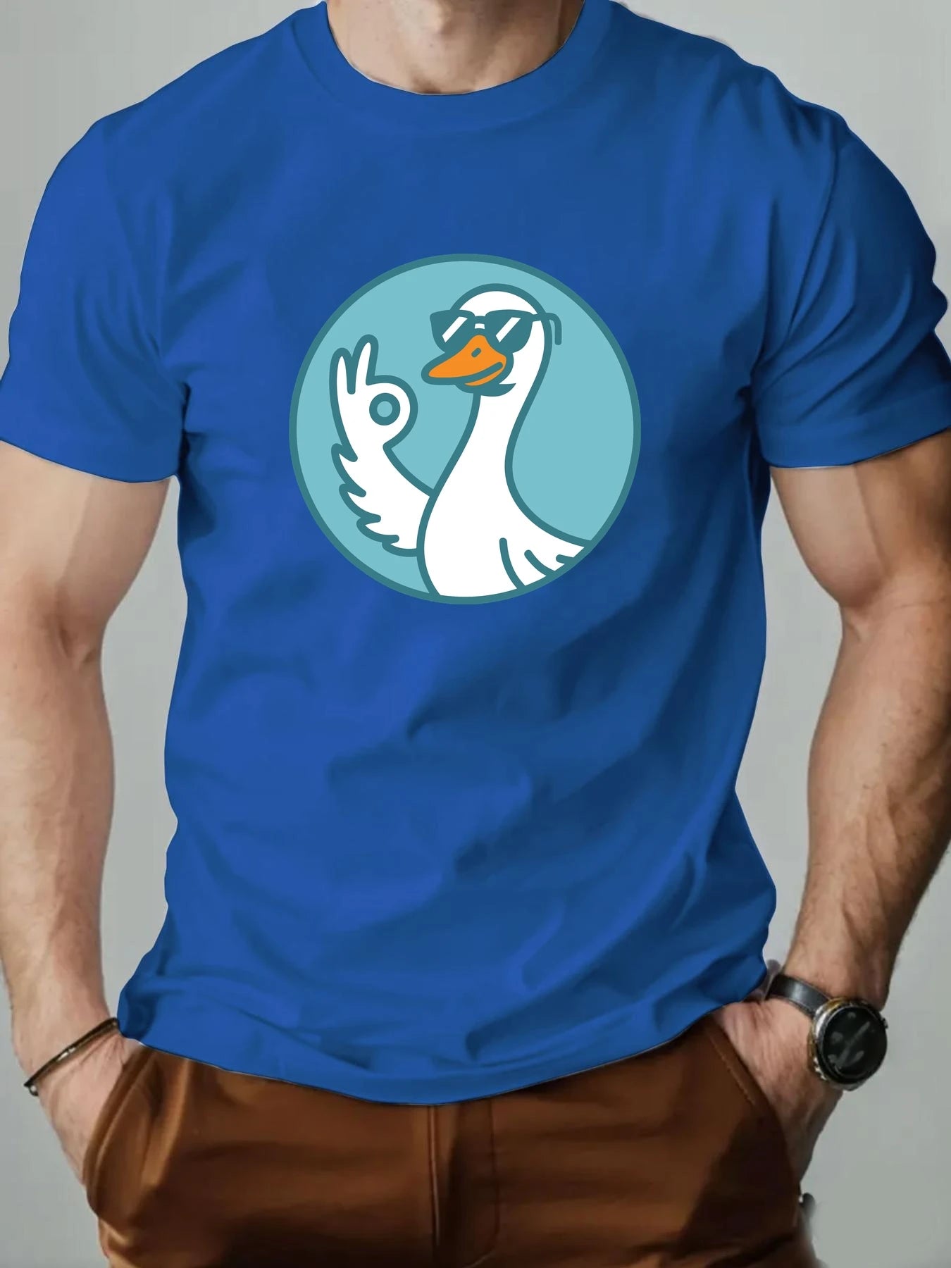 Duck Gesture Graphic T-shirt