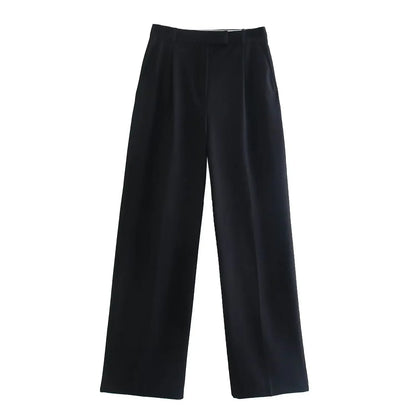 High-Waist Tailored Trousers