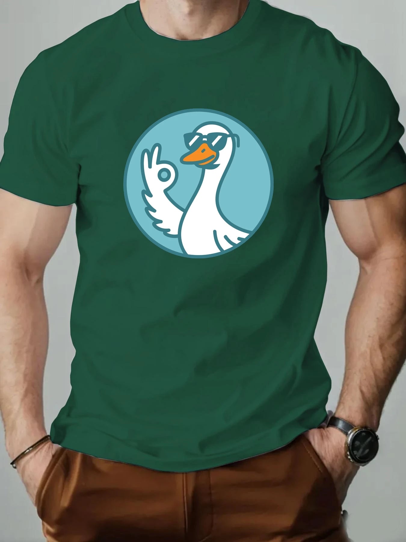 Duck Gesture Graphic T-shirt