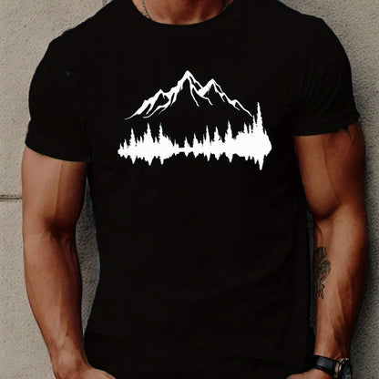 T-shirt Mountain Print