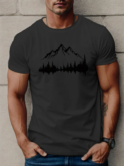 T-shirt Mountain Print