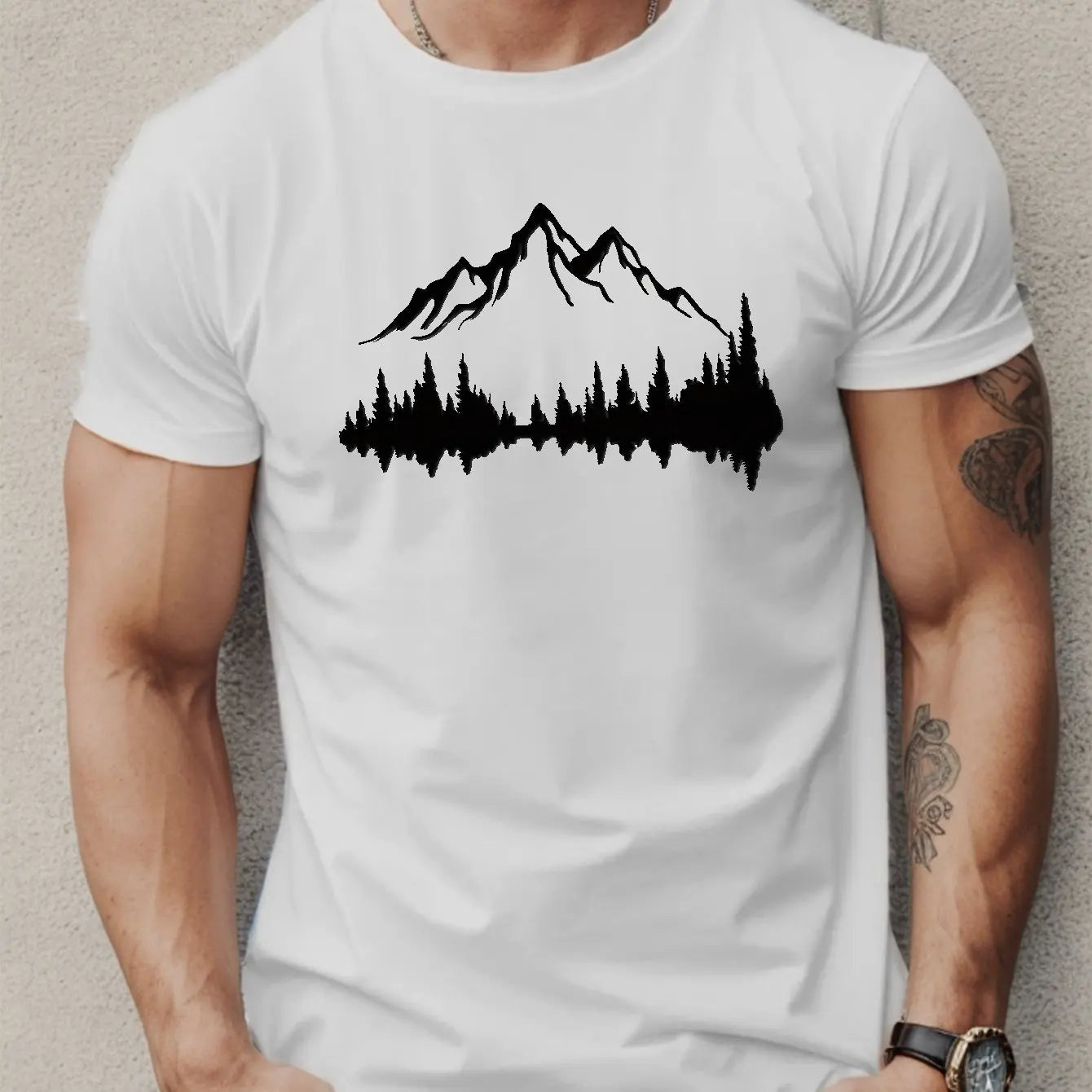 T-shirt Mountain Print