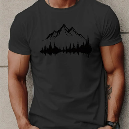 T-shirt Mountain Print
