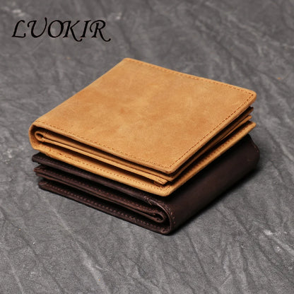 Wallet LUOKIR Crazy Horse Leather