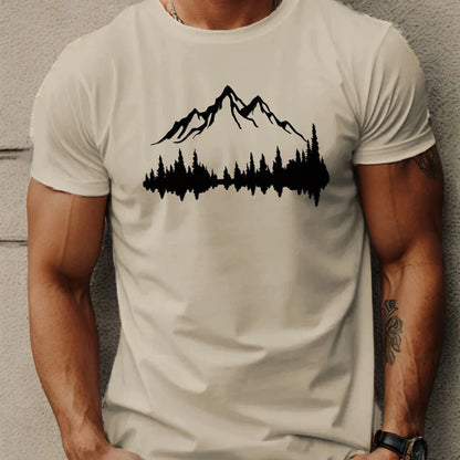 T-shirt Mountain Print